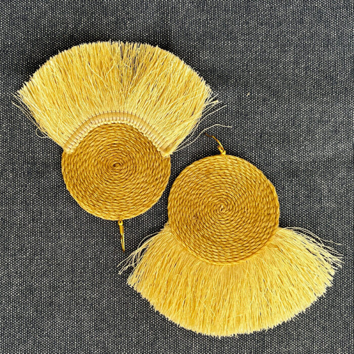 Aretes Artesanales Flecos - Imagen 2