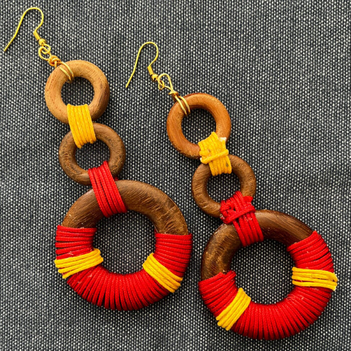 Aretes Trío Madera