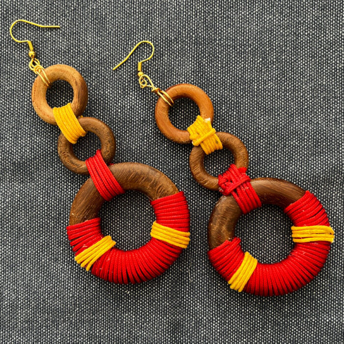Aretes Trío Madera - Imagen 5